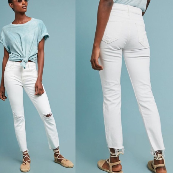 MOTHER DENIM The Flirt Ankle Chew Jeans NWT Sz 32 - Picture 2 of 16